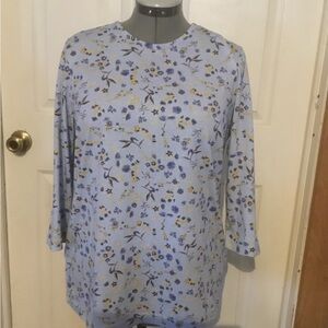 Blair sz L womens light blue long sleeve